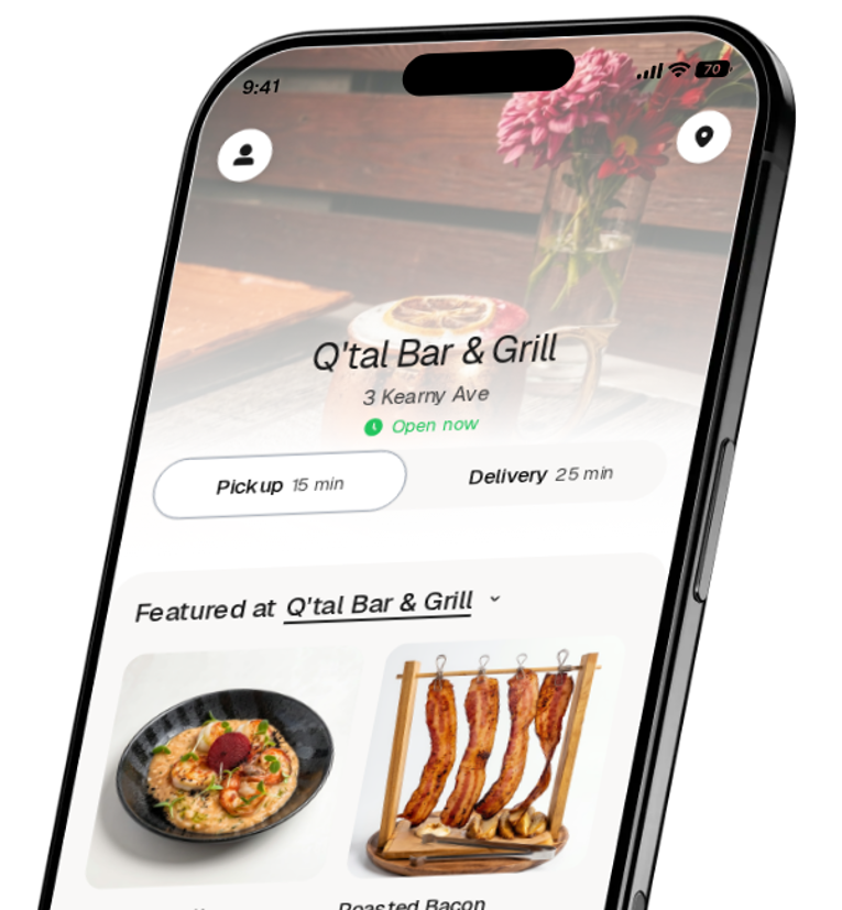 Q'tal Bar & Grill app preview